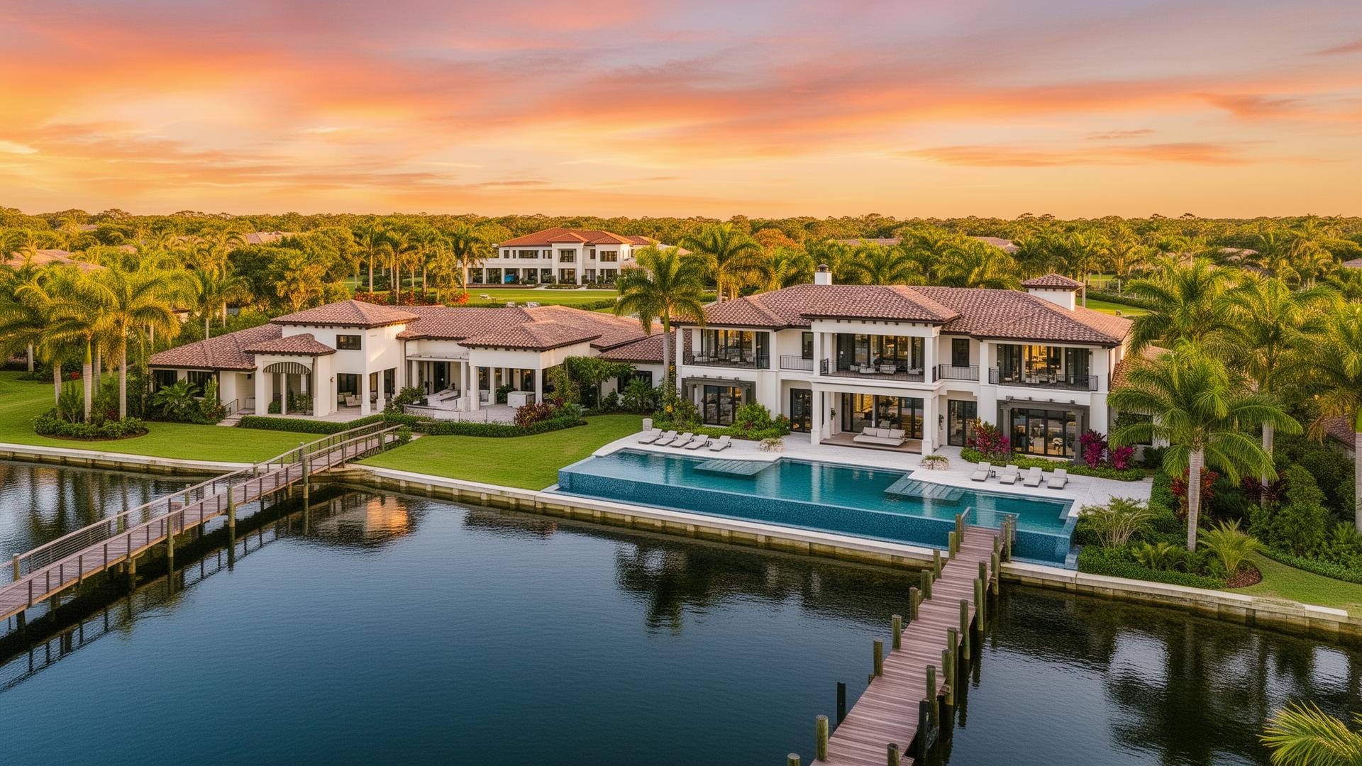 Caymas luxury lakefront community in Naples, Florida